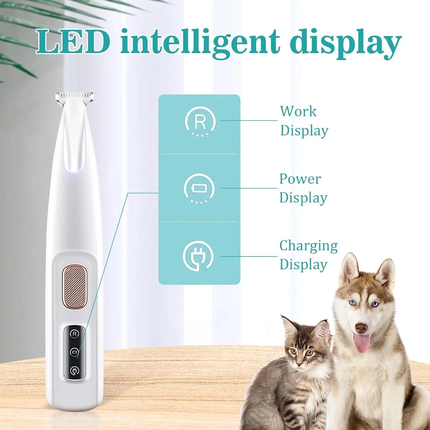 Cat Dog Paw Trimmer, Rechargeable