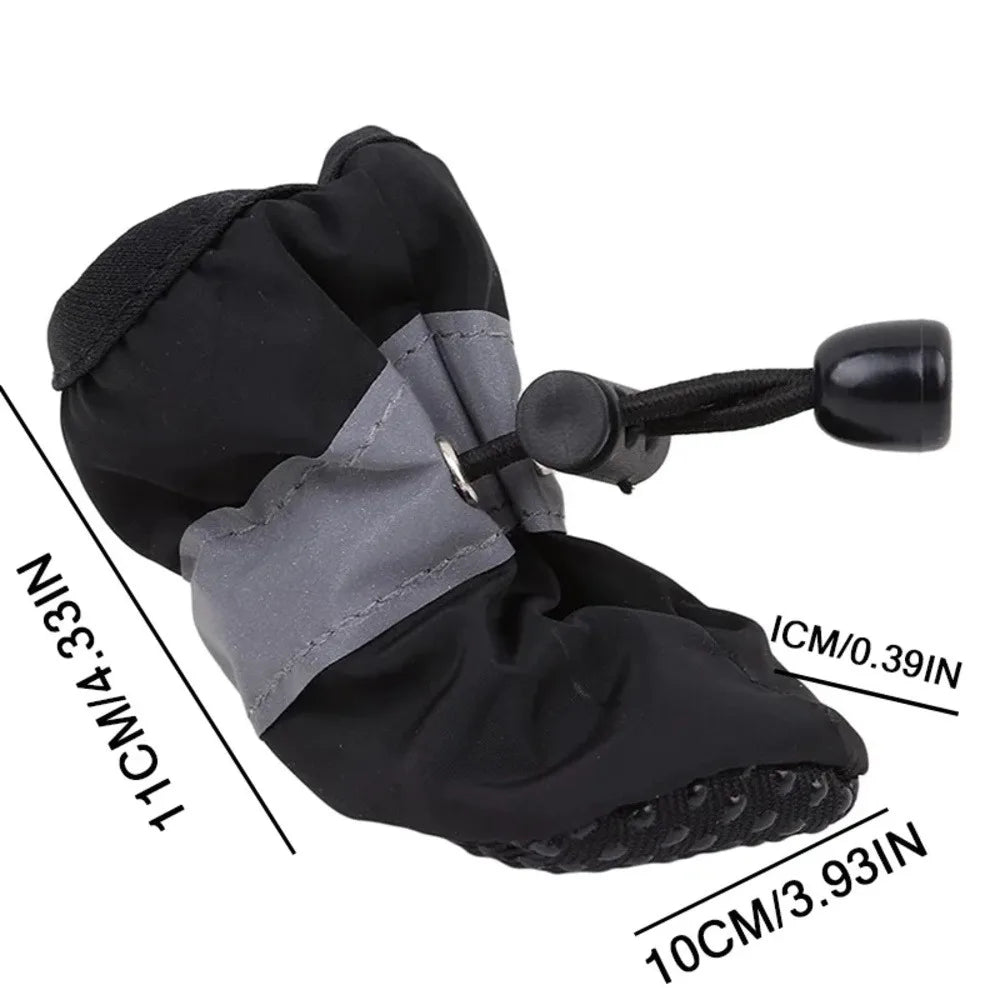 4 Pcs Dog Boots, Waterproof & Warm