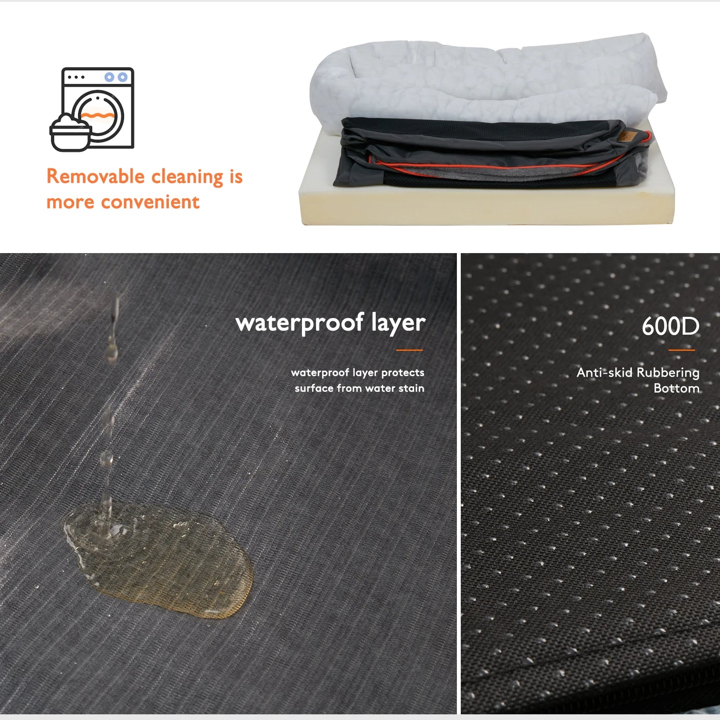 L XL 2XL 3XL Dog Bed Super Soft Orthopedic Foam Pet Bed
