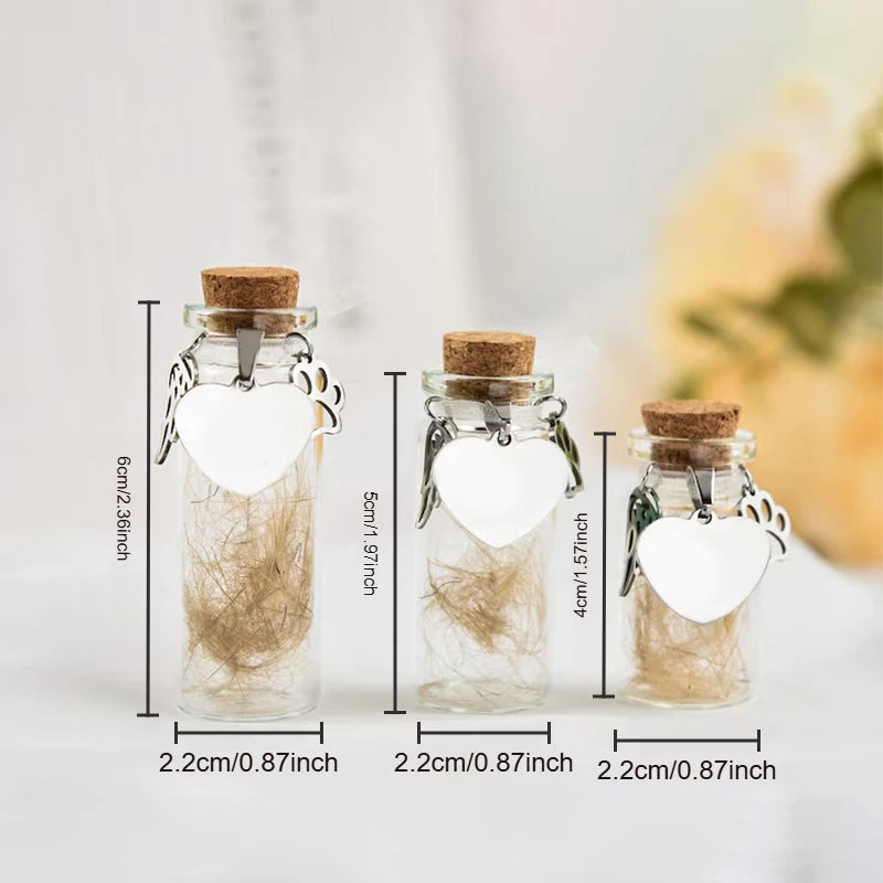 Pet Memorial Bottle For Pet Hair Dogs Cats Fur
