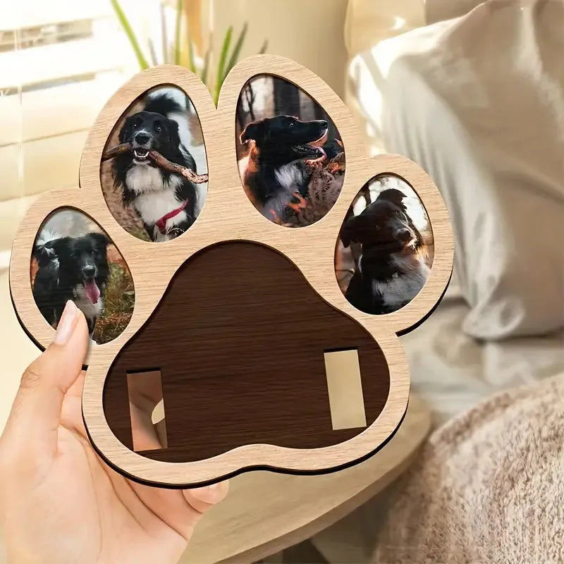 Unique 2D Flat Printing Pet Memorial Wooden Ornament