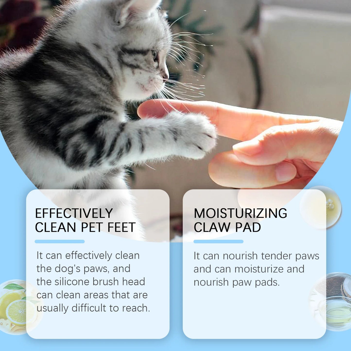 Pet Foot Cleansing Foam Mousse