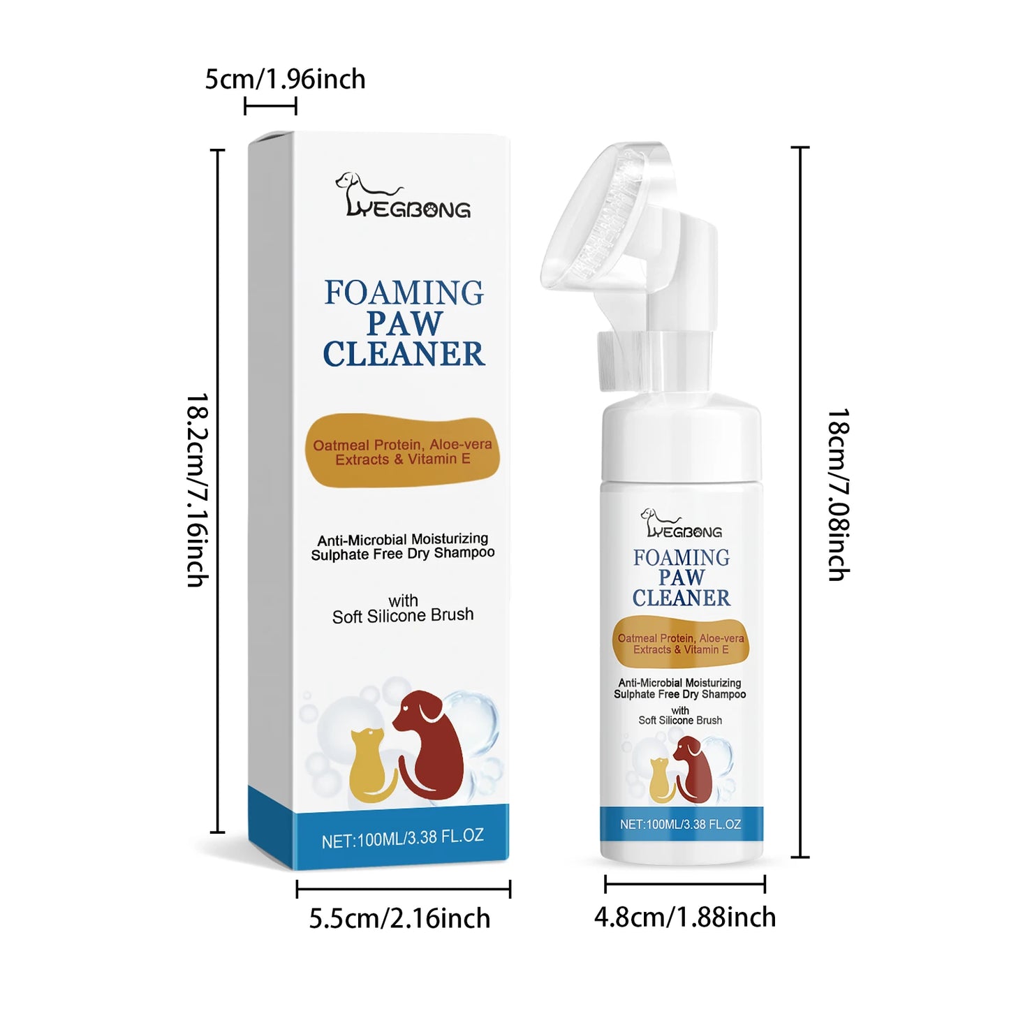 Pet Paw Cleaner Safe Non-irritating