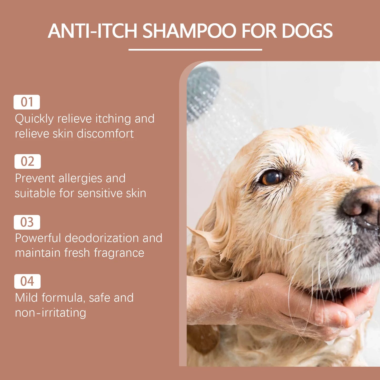 Dog Shampoo for Itchy Skin - Fast Relief, Nourishing & Hydrating,