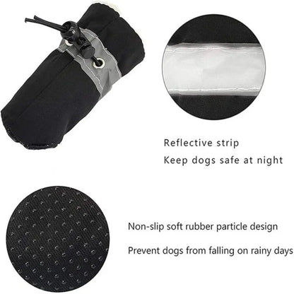 4 Pcs Dog Boots, Waterproof & Warm