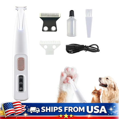 Cat Dog Paw Trimmer, Rechargeable