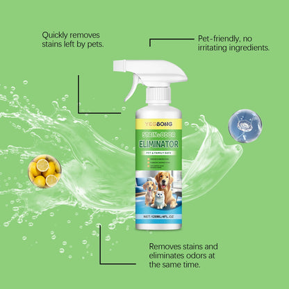 Pet Stain Cleaner Spray Quick Degreasing Eliminating Bad Odor