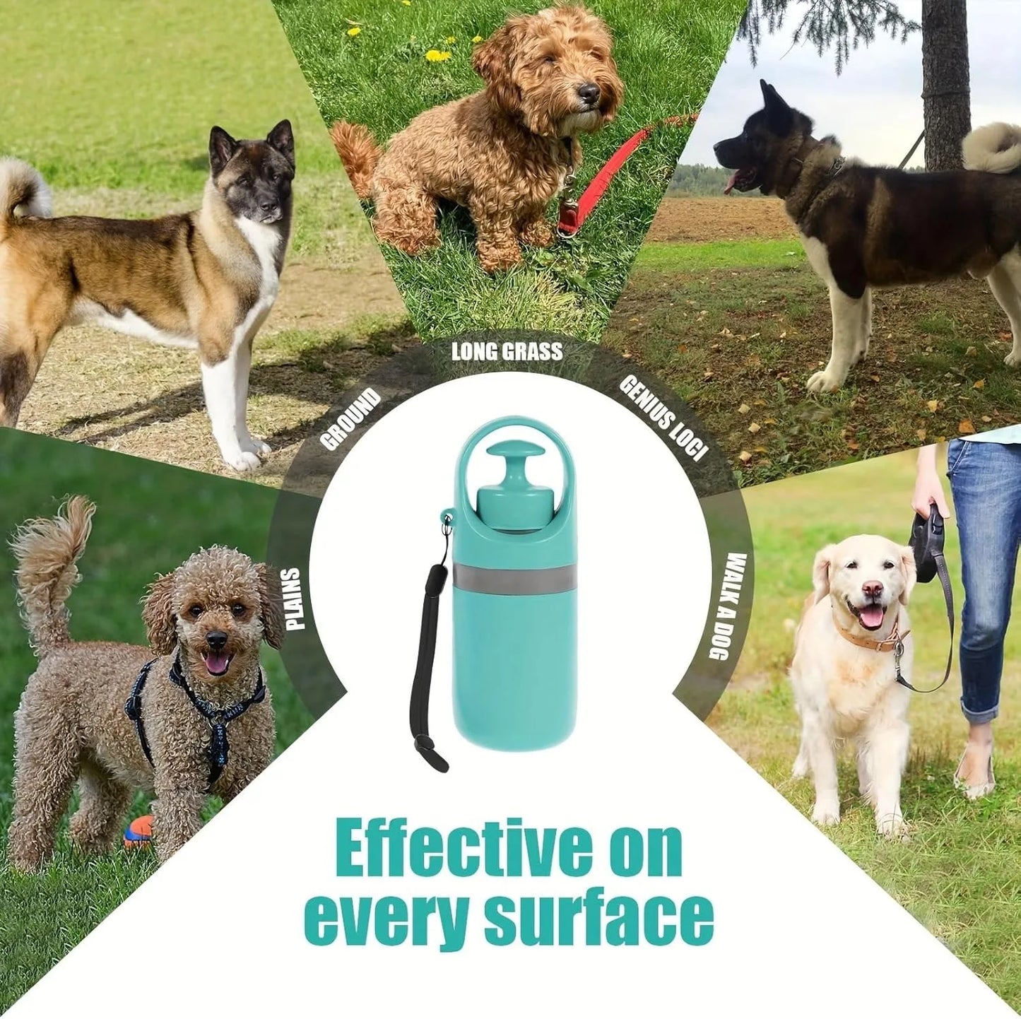 Pooper Scooper No Touch  with Waste Bag Holder