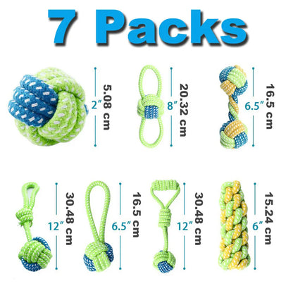 12Pcs Large Dog Toy Sets Chew Rope