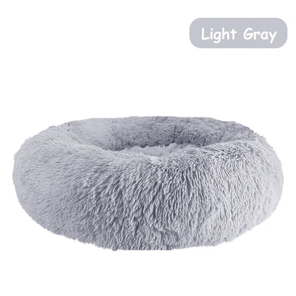 Donut Dog Bed Warm, Plush Pet bed, Calming Beds