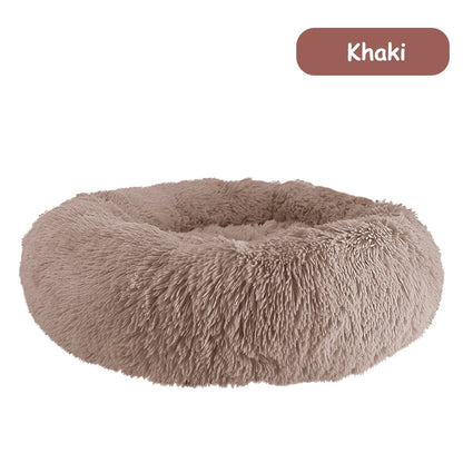 Donut Dog Bed Warm, Plush Pet bed, Calming Beds