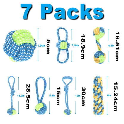 12Pcs Large Dog Toy Sets Chew Rope