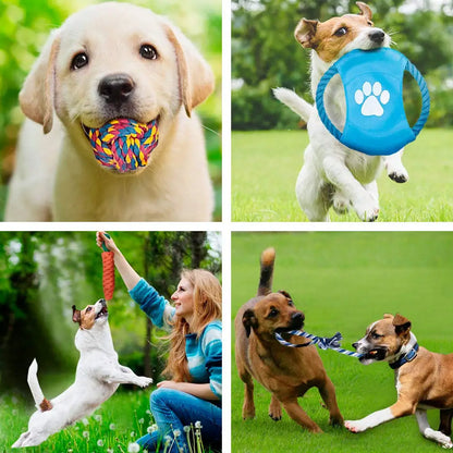 12Pcs Large Dog Toy Sets Chew Rope