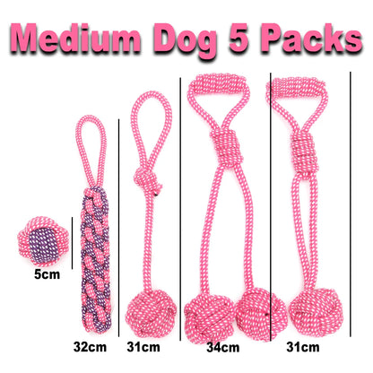 12Pcs Large Dog Toy Sets Chew Rope