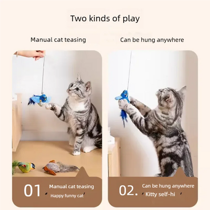 Sound Sensing Interactive Bird Cat Toy