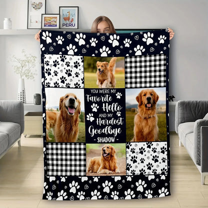 1pc Personalized Pet Photo Blanket