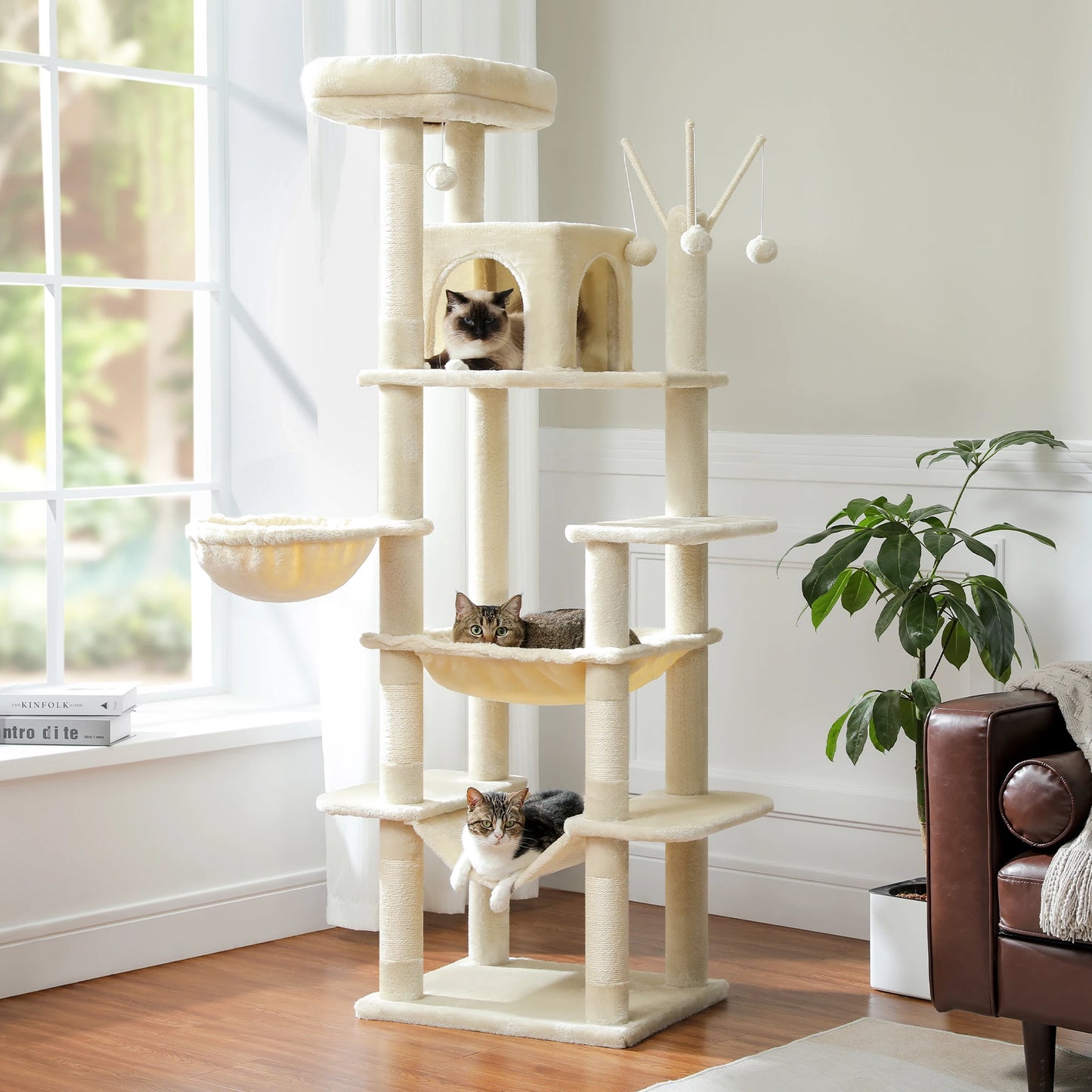Large Cat Tree for Indoor Large Cats Scratching Post