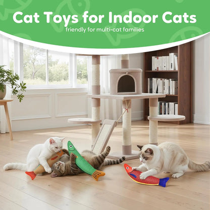 Catnip Toys Saury Fish, Interactive