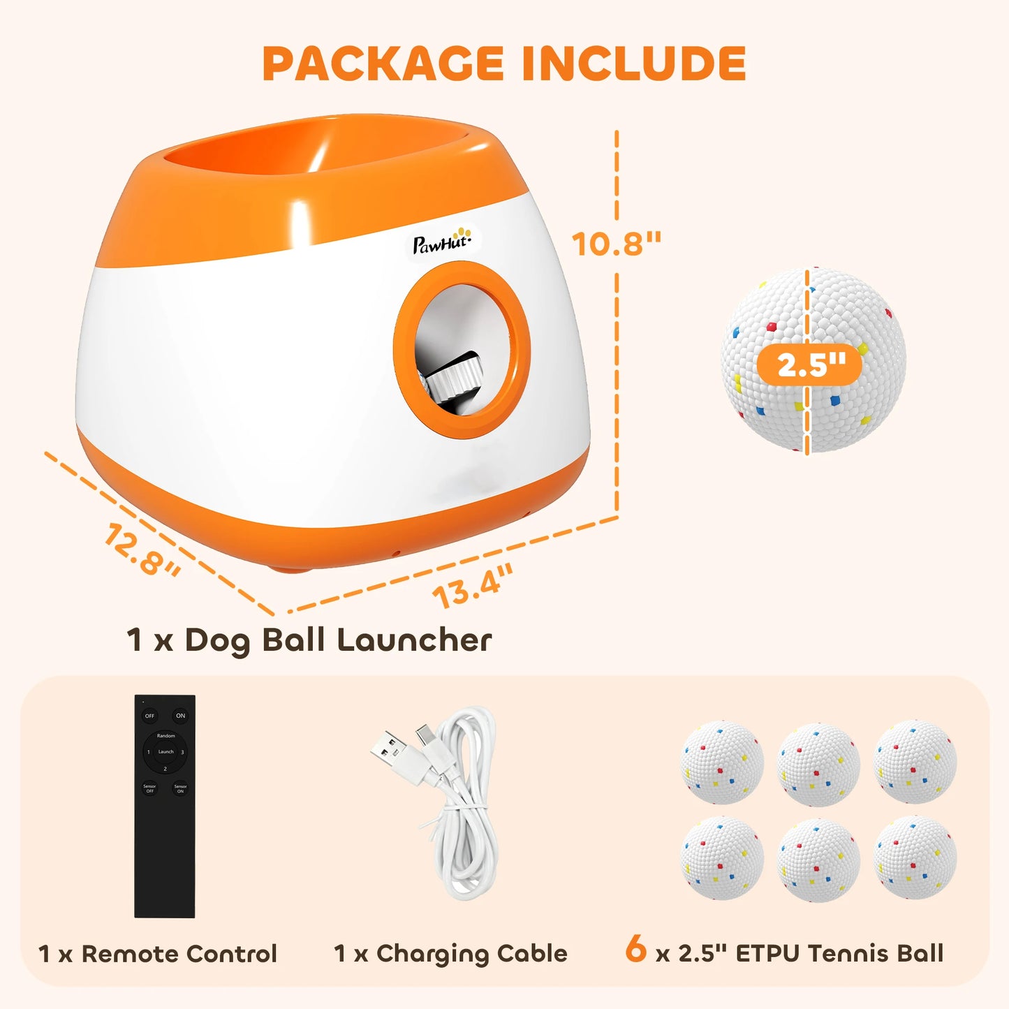Automatic Dog Ball Launcher Toy with Remote