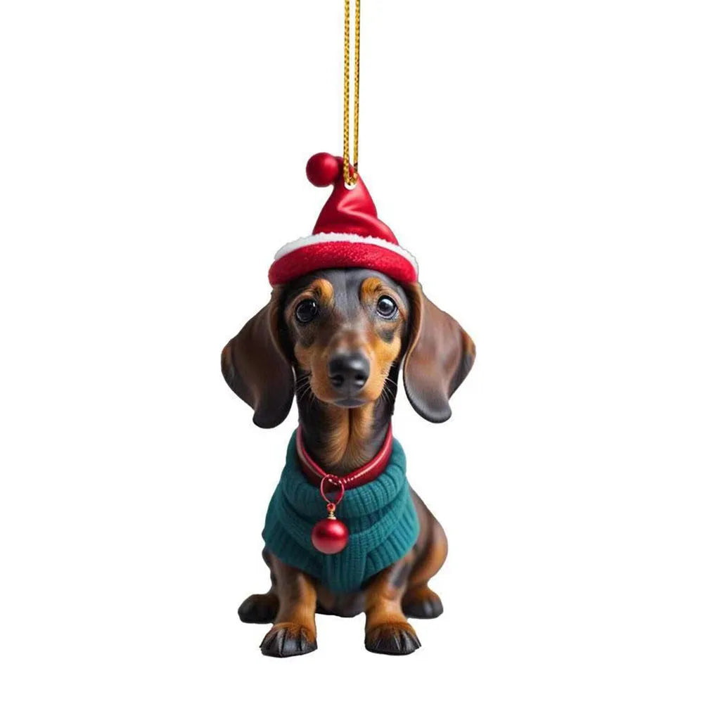 Christmas Dog Ornament