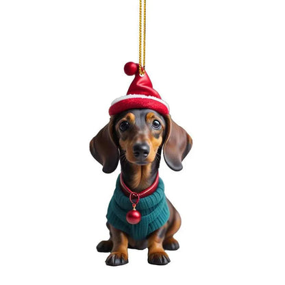 Christmas Dog Ornament