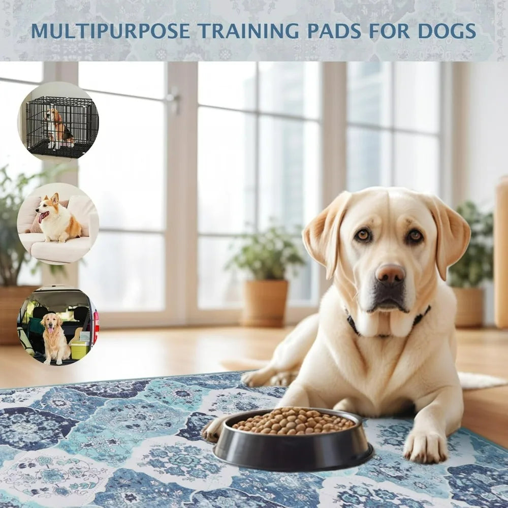 2 Pack Reusable Pee Pads for Dogs Non-Slip Grip