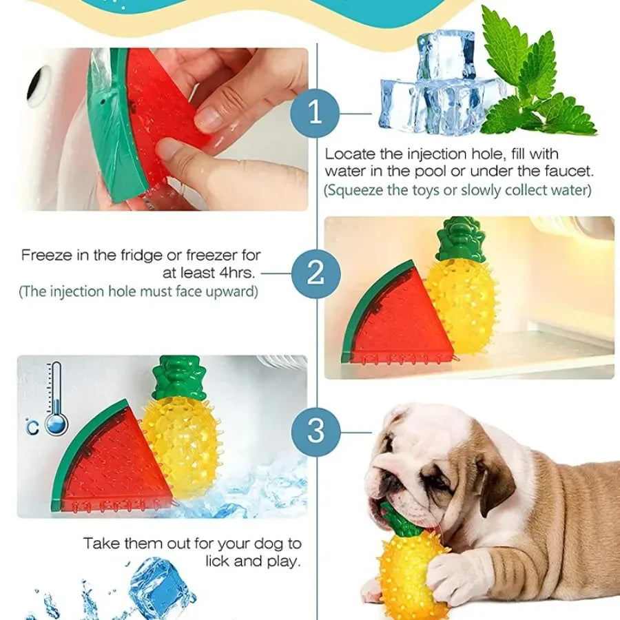 Pet Cooling Chew Toy Reusable Dog Cat Toy Teething