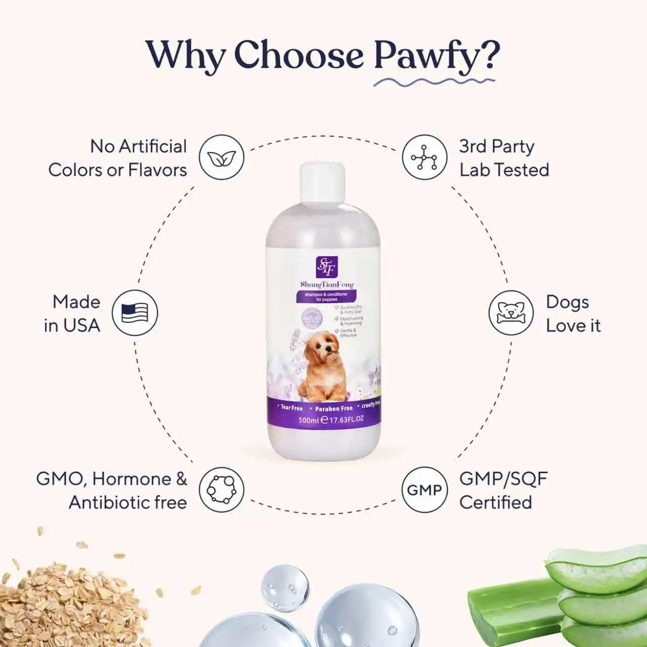 Dog Shampoo and Conditioner | Puppy Shampoo for Sensitive Skin |