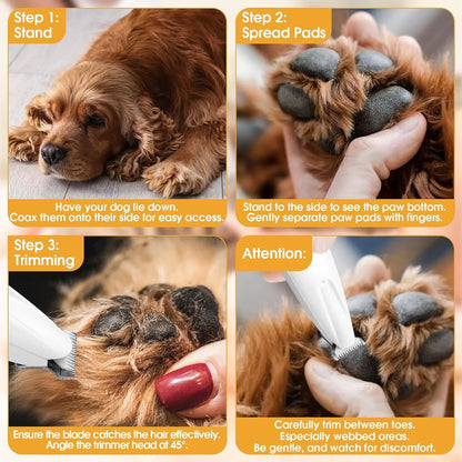 Upgraded Electric Dog Clippers with LED Display