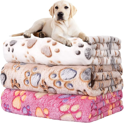 1Pc Super Soft Fluffy Fleece Pet Blanket