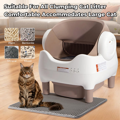 Automatic Self Cleaning Cat Litter Box with APP Control