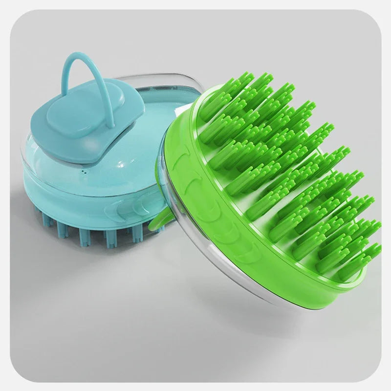 2-in-1 Pet Dog Cat Bath Brush