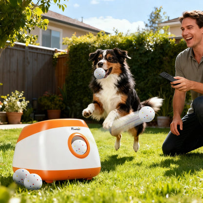 Automatic Dog Ball Launcher Toy with Remote