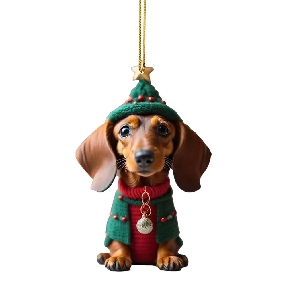 Christmas Dog Ornament