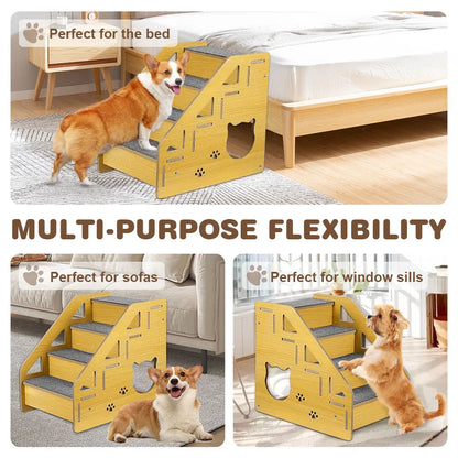 Wooden Pet Ladder/Steps for Dogs and Cats