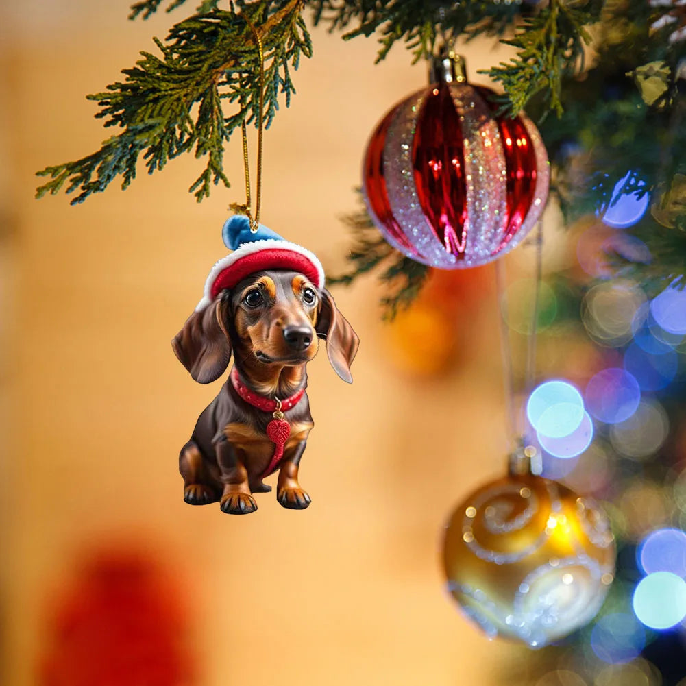 Christmas Dog Ornament