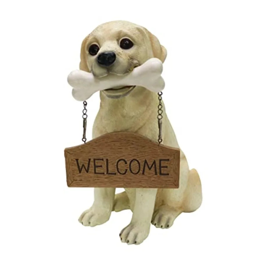 Resin Labrador Retriever Dog Puppy Statue