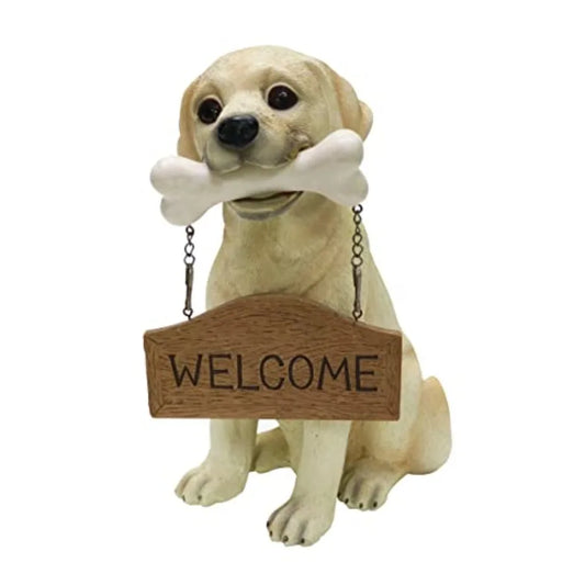 Resin Labrador Retriever Dog Puppy Statue