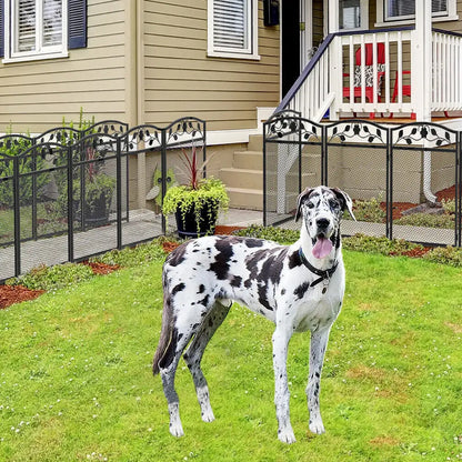 Metal Dog Playpen,  Edging Boarder, Safety Latch, 5 Panels