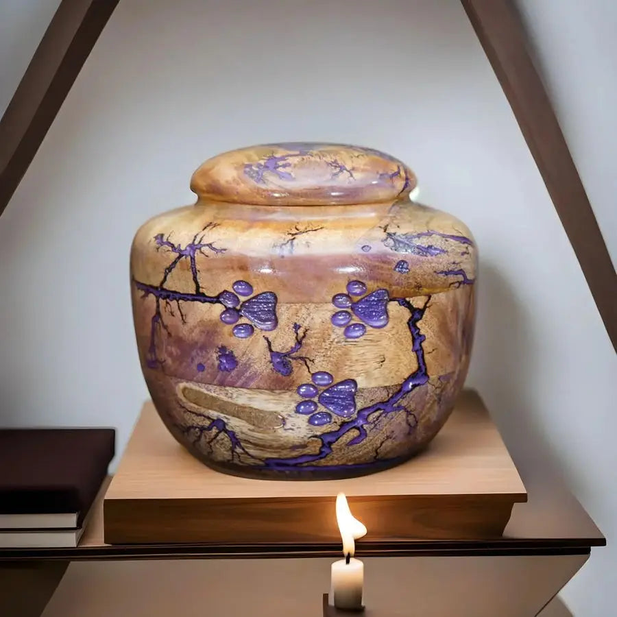 Wooden Urn for Pet Ashes