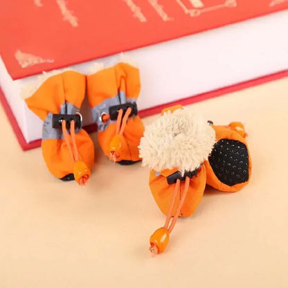 4pcs Antiskid Puppy Shoes