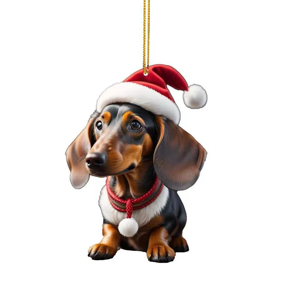 Christmas Dog Ornament