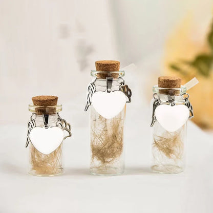Pet Memorial Bottle For Pet Hair Dogs Cats Fur