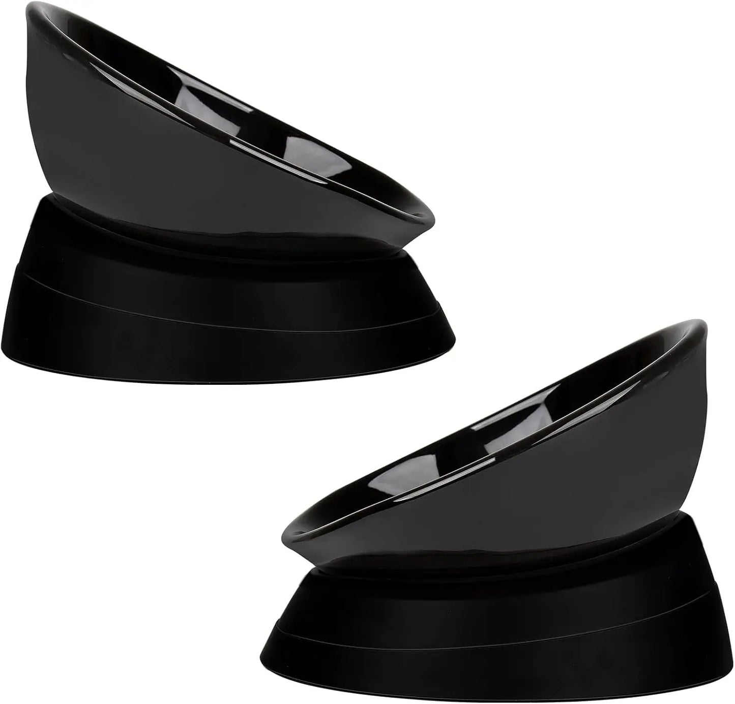 Anti-Slip Ceramic Pet Bowl with Adjustable Slope