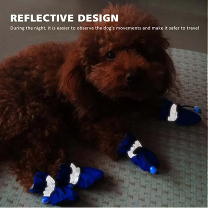 4pcs Antiskid Puppy Shoes
