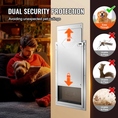 With Flap System Weatherproof Doggy Door