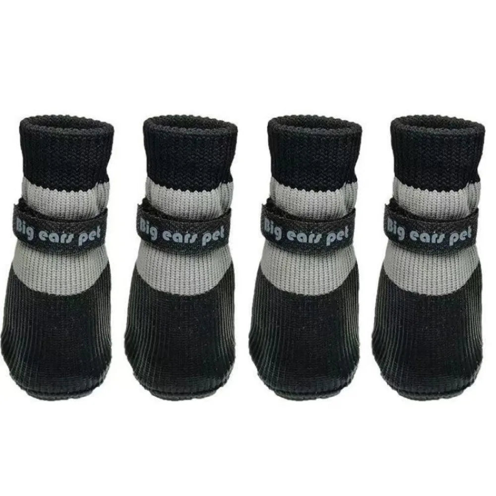 4PCS Waterproof Winter Dog Shoes