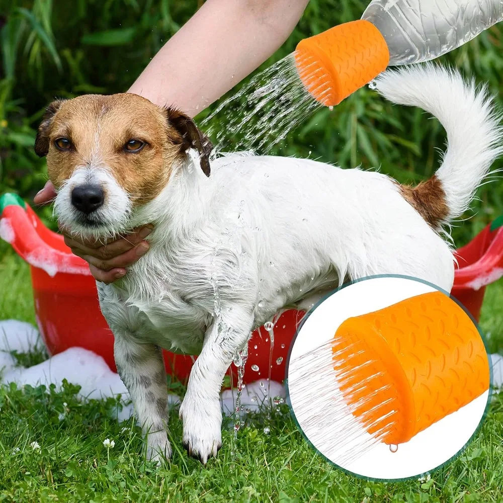 Portable Outdoor Shower for Dogs, Bottle Attachment