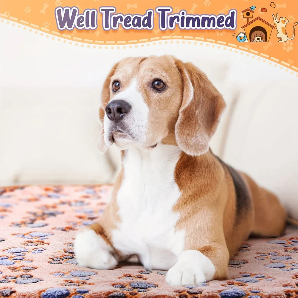 1Pc Super Soft Fluffy Fleece Pet Blanket