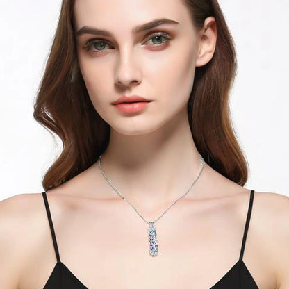 3PCS Cylinder Cremation Jewelry Tree of Life Urn Ashes Necklace for Women Men Cremation Ash Pendant Loved One Memorial Jewelry